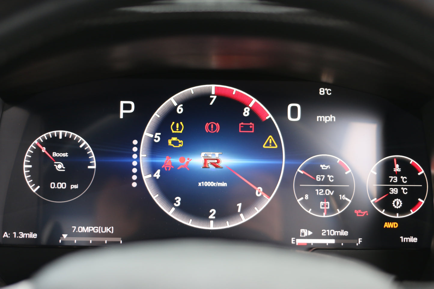 Nissan GTR R35 VMount Digital Dash CarPlay Android Auto Virtual Cockpit