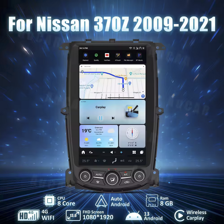 Nissan 370Z VMount Screen Headunit