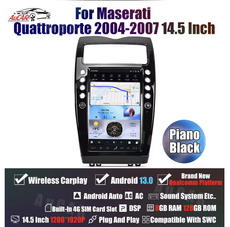 Maserati Quattroporte 14.5 inch Screen Headunit