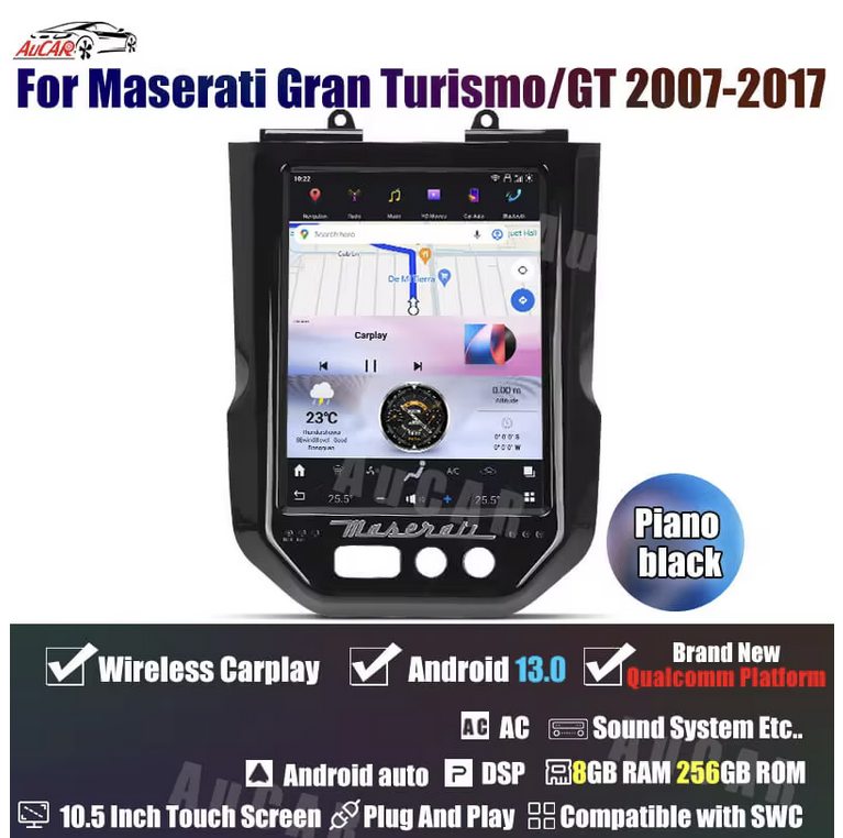 Maserati Granturismo 10.5 inch screen Headunit